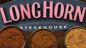 LongHorn Steakhouse logo with three spice blends