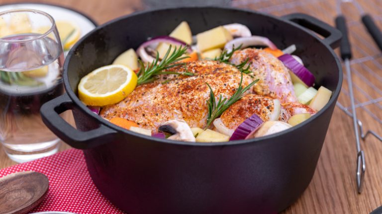 chicken in a Dutch oven