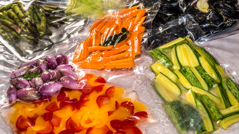 vacuum packed vegetables