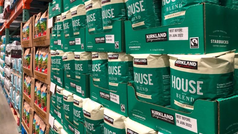 Kirkland house blend coffee in Costco